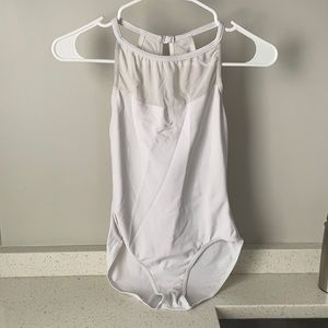 Sonata Dancewear White Mesh Ballet Leotard